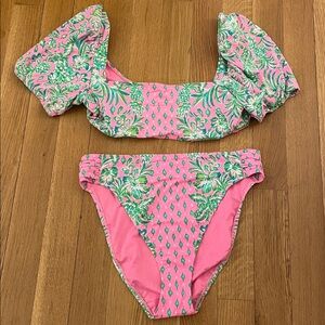 NWOT Lilly Pulitzer Ressina Bikini Set top and bottom 16